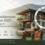Circular Architecture in Dehradun with reusable building materials, modular construction and material recovery planning