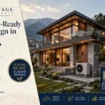 Heat-Pump-Ready Home Design in Dehradun with efficient heating cooling system and climate-responsive modern residence