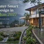 Stormwater-Smart Home Design in Dehradun with rain gardens, bioswales and permeable paving