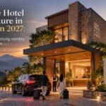 Boutique Hotel Architecture in Dehradun with distinctive façade, guest rooms, reception and hospitality spaces