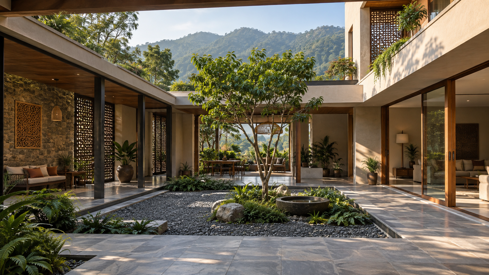 Courtyard House Design in Dehradun