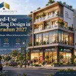 Mixed-Use Building Design in Dehradun with ground-floor shops, offices and upper-floor residences