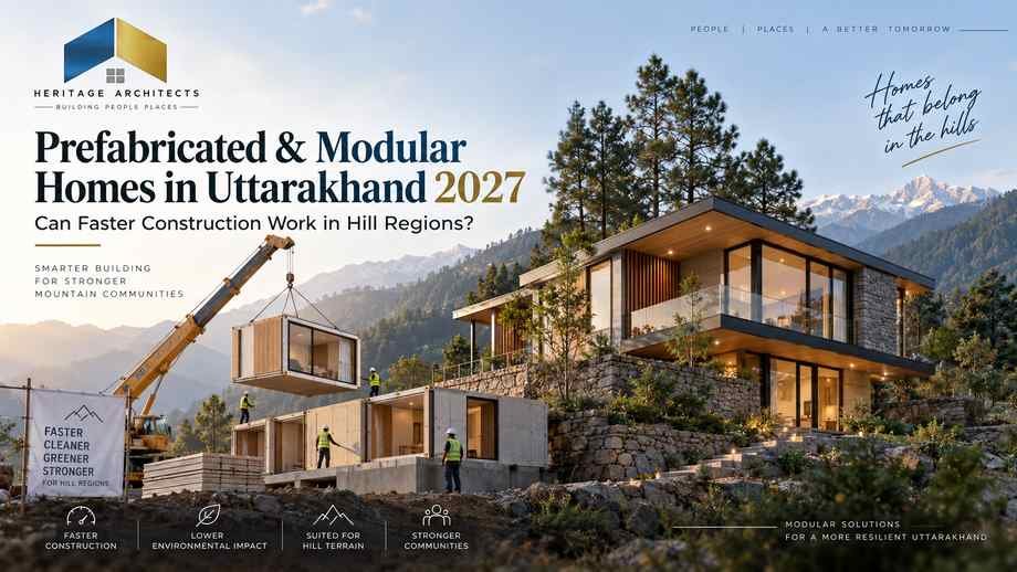 Modular Homes in Uttarakhand with prefabricated hill house components and faster construction