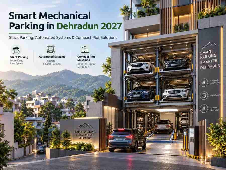 Smart Mechanical Parking in Dehradun with stack parking, automated car systems and compact plot solutions