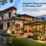 Adaptive Reuse Architecture in Dehradun transforming an old building into a modern home, office and hospitality space