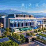 AI-Ready Data Center Architecture in India with high-density server halls, advanced cooling and energy-efficient infrastructure